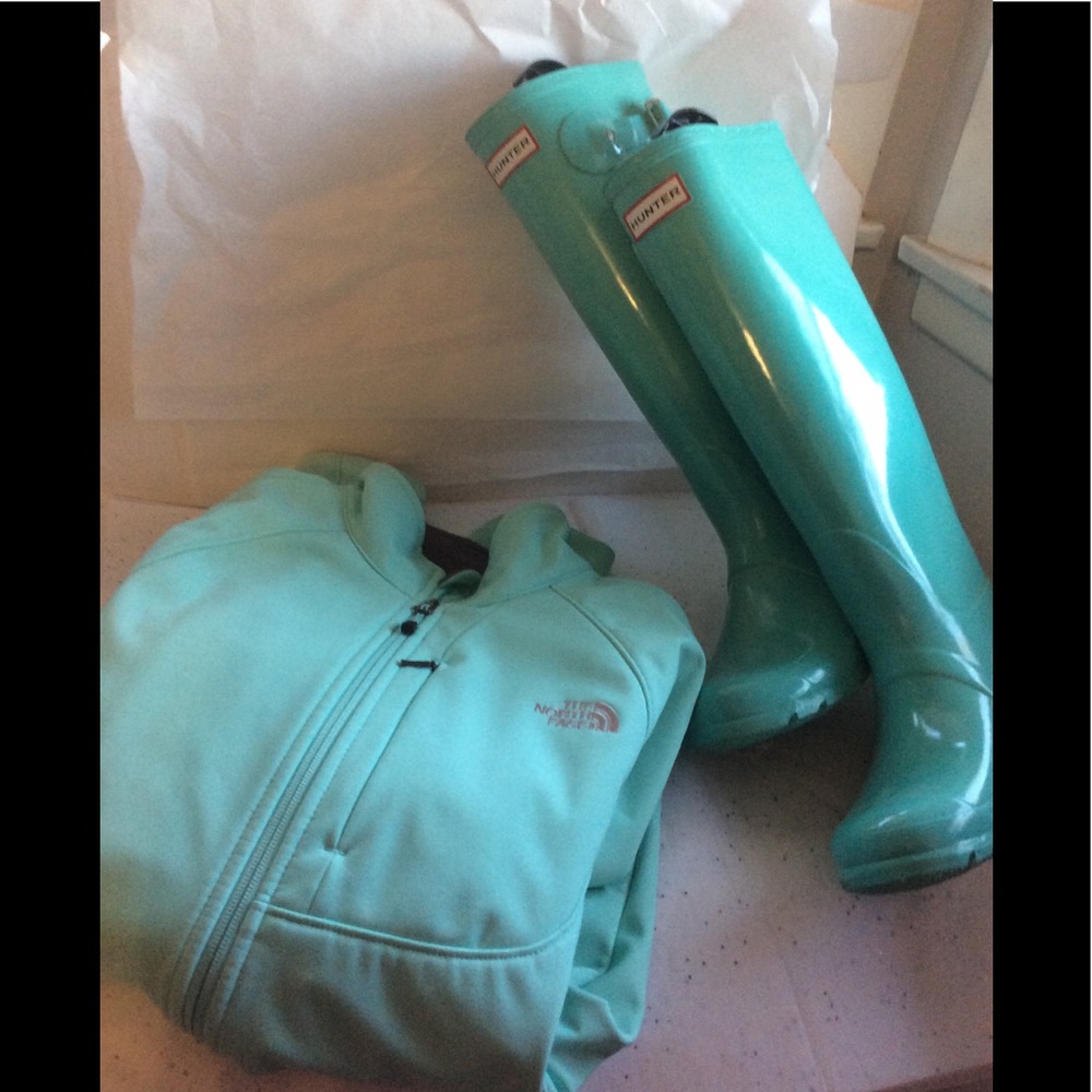 North face jacket Tiffany Blue - Picture 2 of 7
